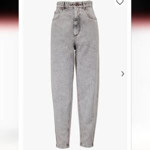 BRUNELLO CUCINELLI Women's High Rise Curved Gray Stone Wash Jeans 4